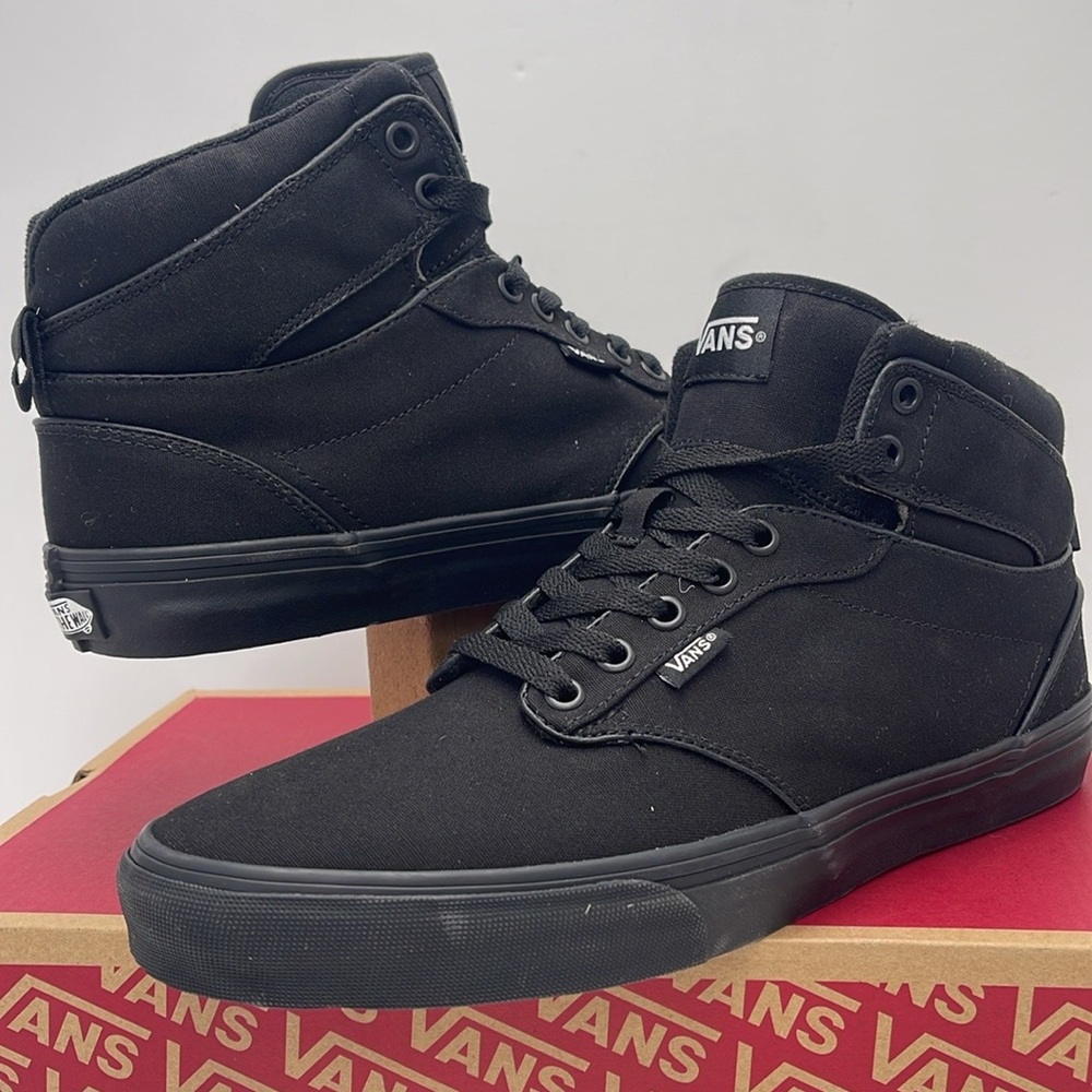 Vans Men’s Black High-Top Sneakers Atwood Hi (Canvas) Black/Black
VN0A… - Picture 14 of 16